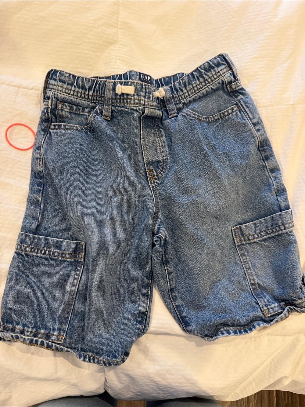 GAP Kids Denim Cargo Shorts - Blue
